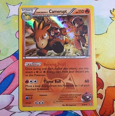 Pokemon TCG Team Magma's Camerupt 2/34 Double Crisis Holo