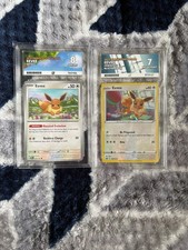 ACE 7  Eevee SWSH212 Black Star Promo & ACE 8 Eevee 074/131 Prismatic Evolutions