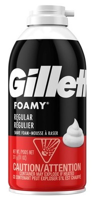 (3 PACK) Gillette Foamy Shave Foam Regular 11oz