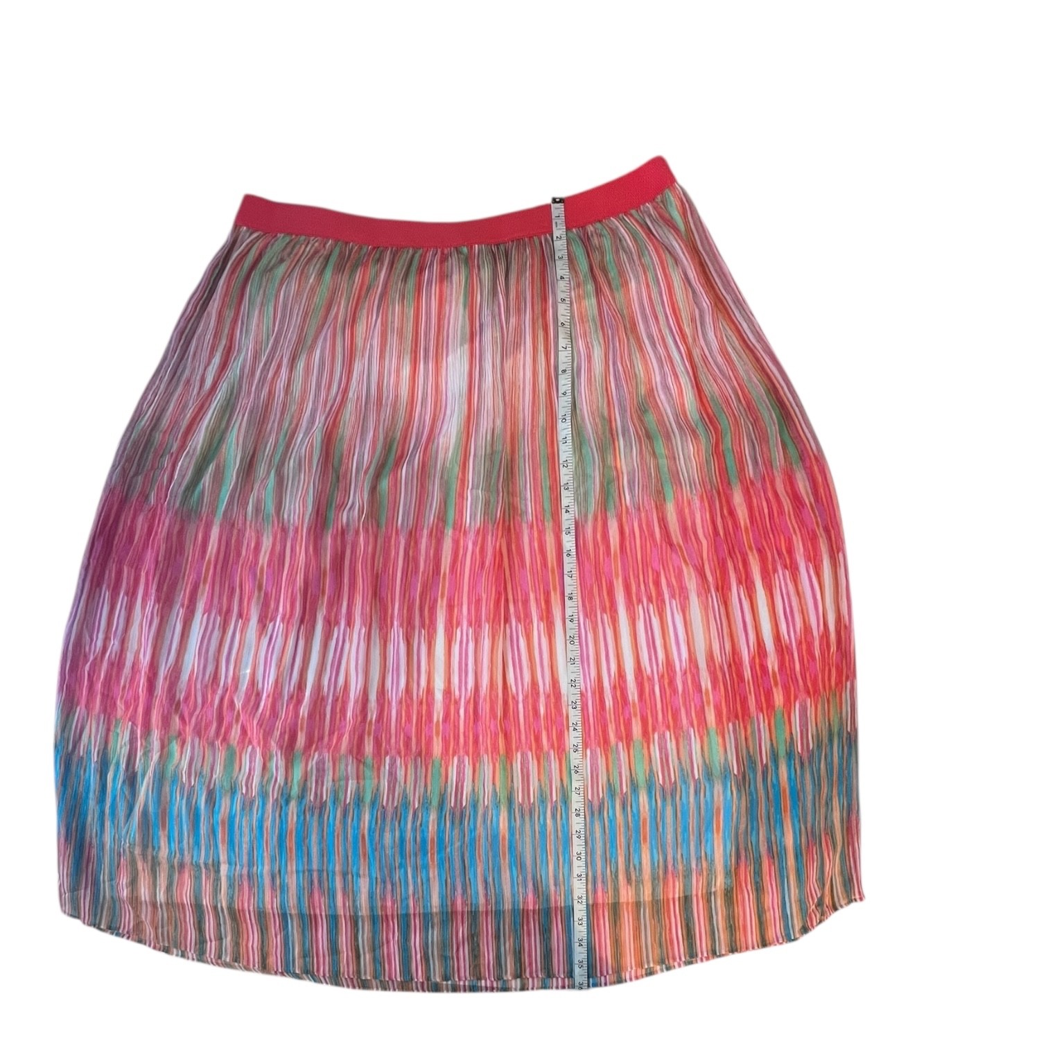 Ruby Road Plus Size 18 Rainbow Stripe Pleated Mid… - image 3