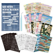 2346PCS Quote Stickers,48 Sheets Scrapbook Supplies Kit Word Stickers for Jou...