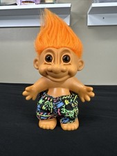 Vintage Russ Orange Hair Troll Doll 7"