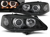 Scheinwerfer Paar Opel Astra G 97-04 Angel Eyes Schwarz