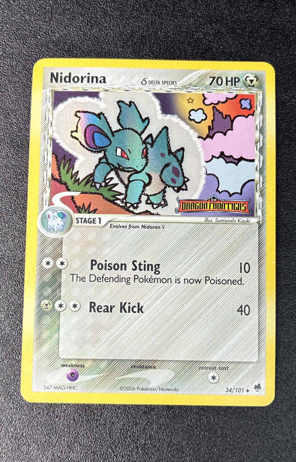 Nidorina (Delta Species) 34/101 Dragon Frontiers Reverse Holo