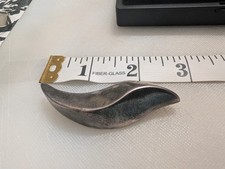 Vintage Barka Sterling Silver Modernist Wave Brooch Pin - Tunisian Designer 12.4