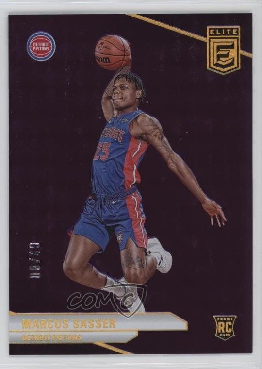2023-24 Donruss Elite Rookies Purple 8/49 Marcus Sasser #206 10qe