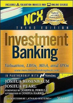 Investment Banking: - Hardcover, by Rosenbaum Joshua; Pearl - Very Good b