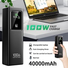 100W Power Bank 40000mAh Laptop Portable Charger USB-C PD Fast Charger Mac/Phone