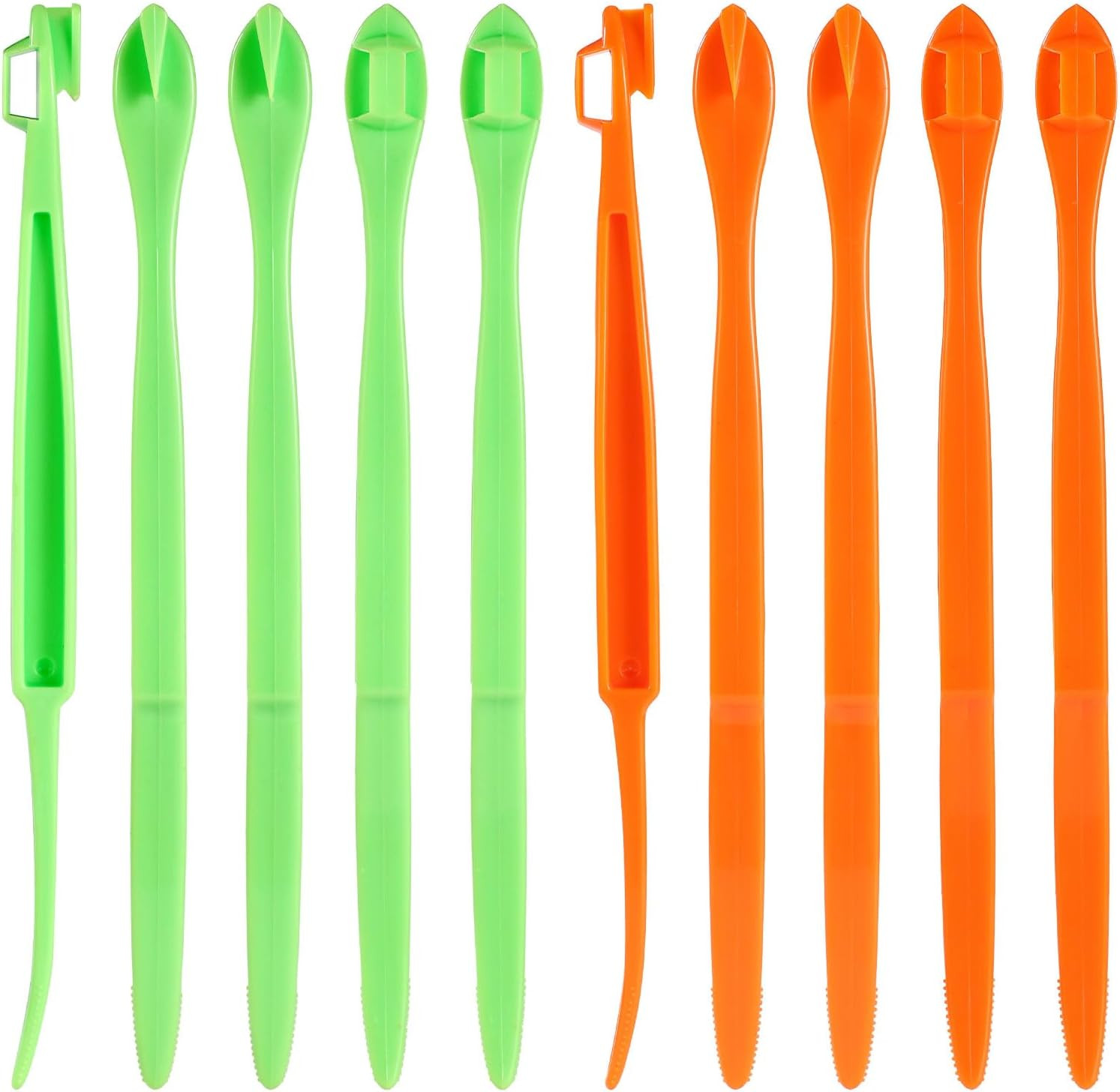 10Pcs Orange Peeler Set, Plastic Orange Peeler Opener Citrus Skin Peelers with L