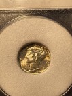 1942-P Mercury Silver Dime Full Split Bands 10c Gem BU — photo 2