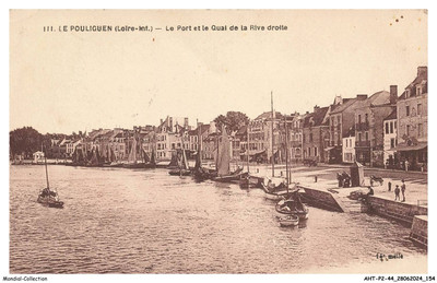 AHTP2-0139-44 - LE POULIGUEN - Le port et le quai de la rive droit