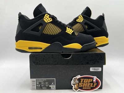 DS New Nike Air Jordan Retro 4 Thunder 2023 Size 10 Authentic Basketball OG Mid