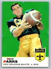 1969 Topps Dave Parks #127 - New Orleans Saints