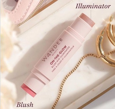 Wander Beauty On The Glow Blush and Illuminator in Dusk / Nude Glow New Boxed