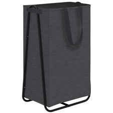 STORAGE MANIAC Laundry Hamper with Metal Rack, Large Laundry Basket with Tria...