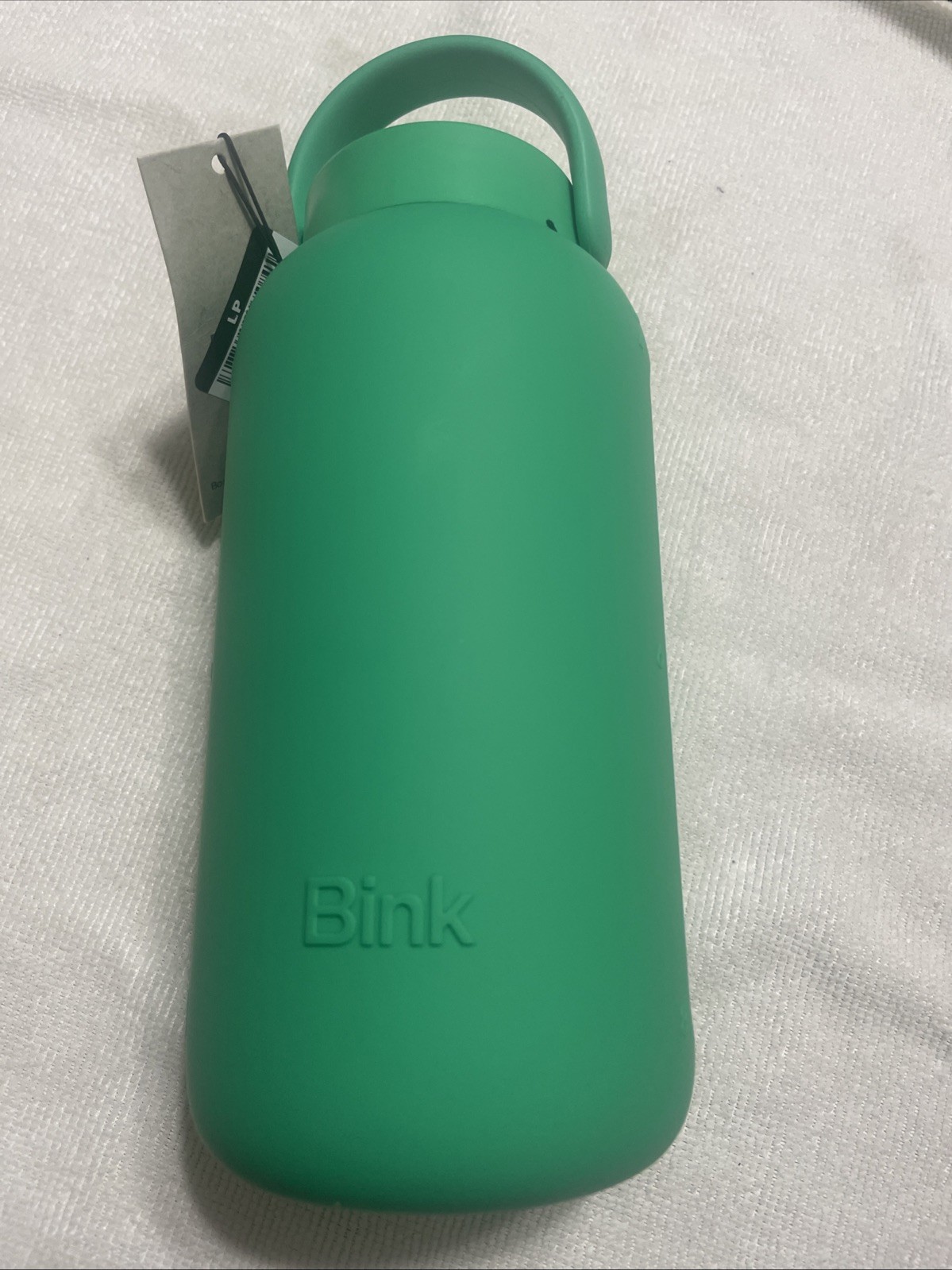 New Bink 27oz Day Water Bottle Flip Cap Green Silicone Outer