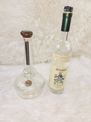 2 Willett Empty Bottles - small batch 4 yr straight rye whiskey rare release