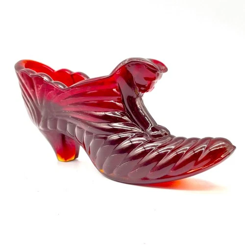 Fenton Drapery Cat Face Shoe Red
