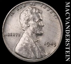 1943 Lincoln Wheat Cent - Choice Gem Brilliant Uncirculated  No Reserve #L4985
