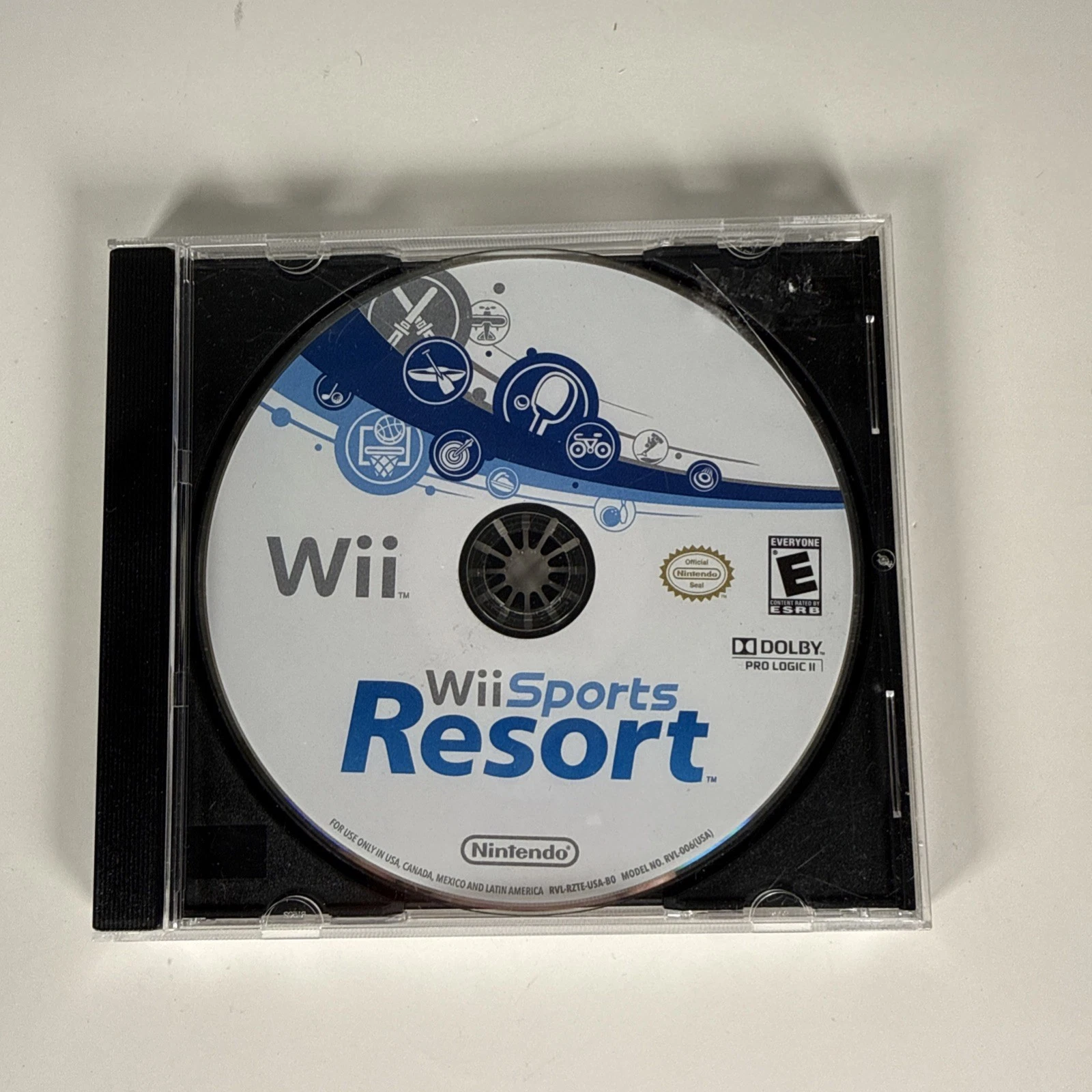 Wii Sports Resort Nintendo Wii Cardboard Sleeve Disc Only NTSC