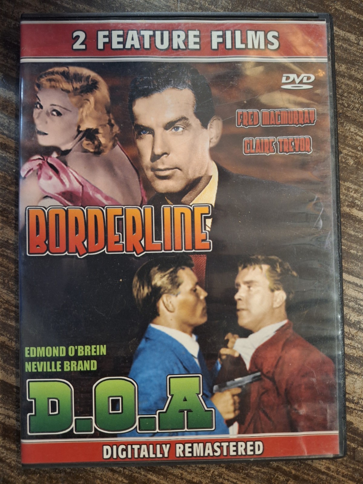 DVD Double Feature - Borderline (Fred MacMurray)  DOA (Edm - VERY GOOD