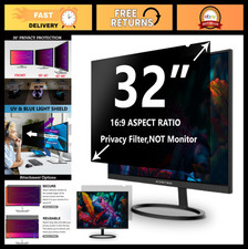 32" Privacy Screen Filter for 16:9 Widescreen Monitor Anti-Glare, Blue Light B