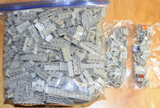 Mega Bloks - Bulk Lot - 2.4 lbs - Light Gray