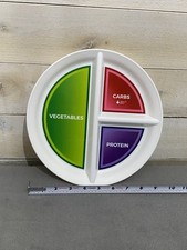 10  Diabetic Portion Control Plate for Balanced Eating -3 Divided Sections