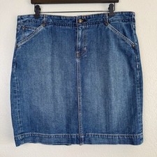 Gap denim jean mini skirt y2k 14