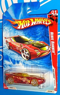 Hot Wheels 2010 Race World Earth #201 Nerve Hammer Clear Red w/ PR5s