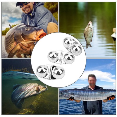 40Pcs Portable ABS Double Rattle Sea Fishing Attractor Bell Beads Accessory