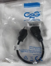 C2G Outlet  1FT Saver Power Extension Cord Part# 03137 New Sealed