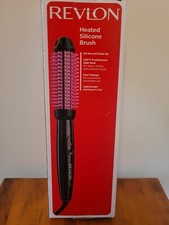 Revlon Pro Style Silicone Bristle Heated Hair Styling Brush 1" Barrel Open Box