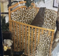 Karin Maki Crib Bedskirt Giraffe Animal Patterned, Washed  Never Used