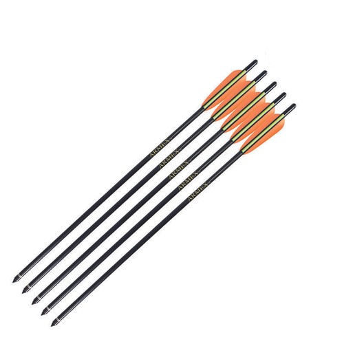 Armex 22" Aluminium Crossbow BOLTS (PACK OF 5) XBOW bolts black