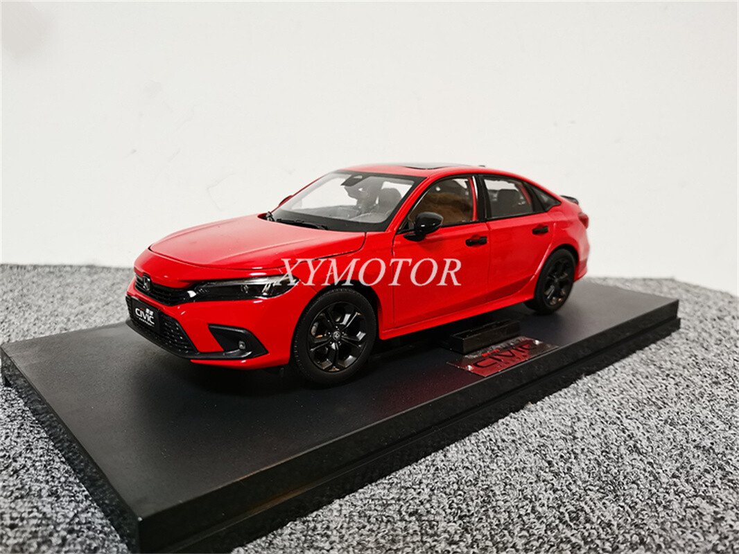 HONDA All New CIVIC 1/18 ミニカー 1/18 Honda CIVIC 2022 11th Generation Red Diecast Model Toy