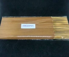 Unscented/Raw Incense Stick Hand Dipped with Essential Oils 100% Natural (Brown)