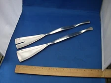 Vintage ULTRA MODERN Hand Crafted Stainless SALAD SERVING SET-Unsigned-NR