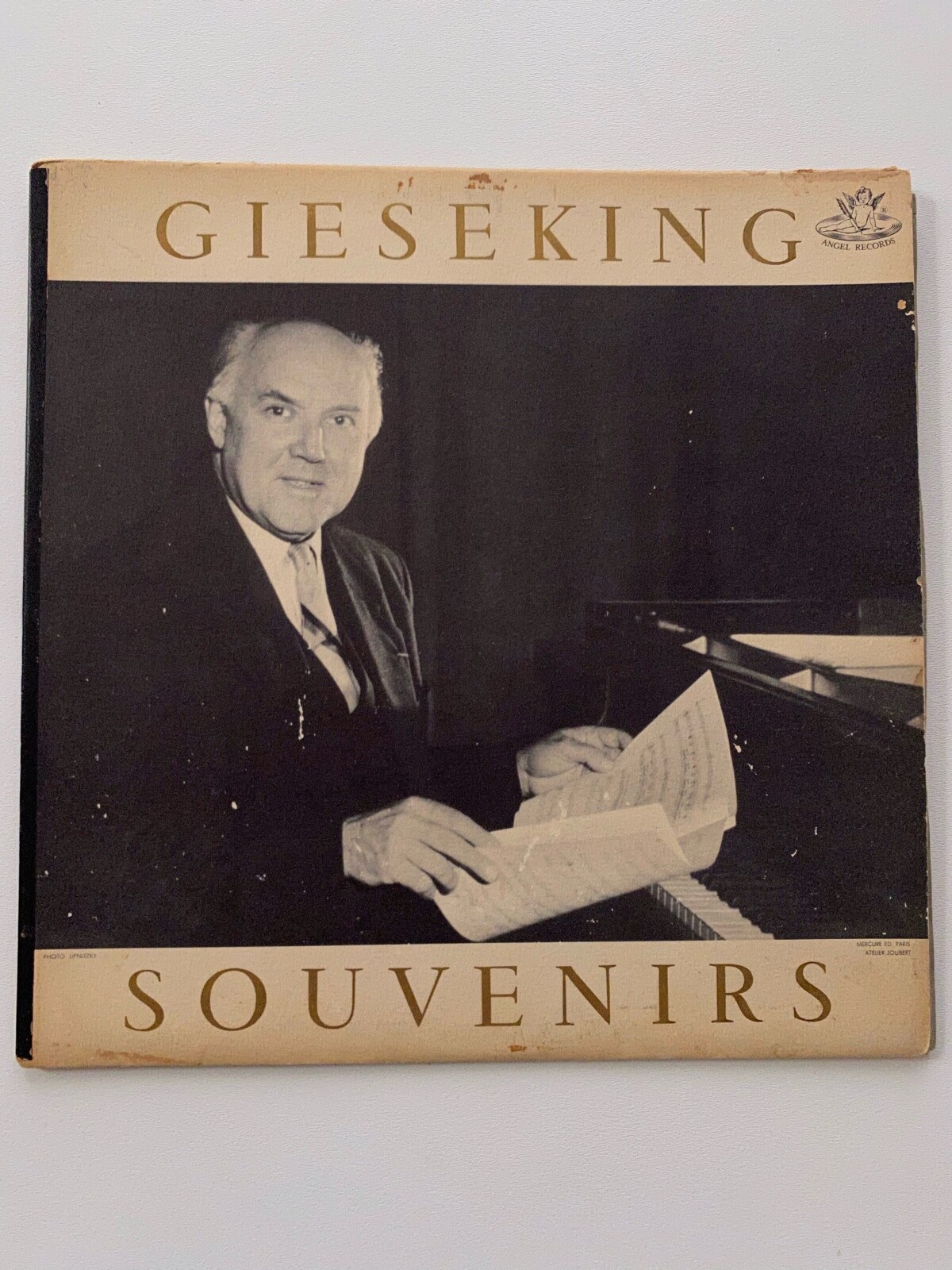 Walter Gieseking Souvenirs LP Angel Records 35388 Import England Vinyl VG+