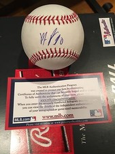Maikel Franco Phillies Signed OML baseball MLB Hologram COA autograph