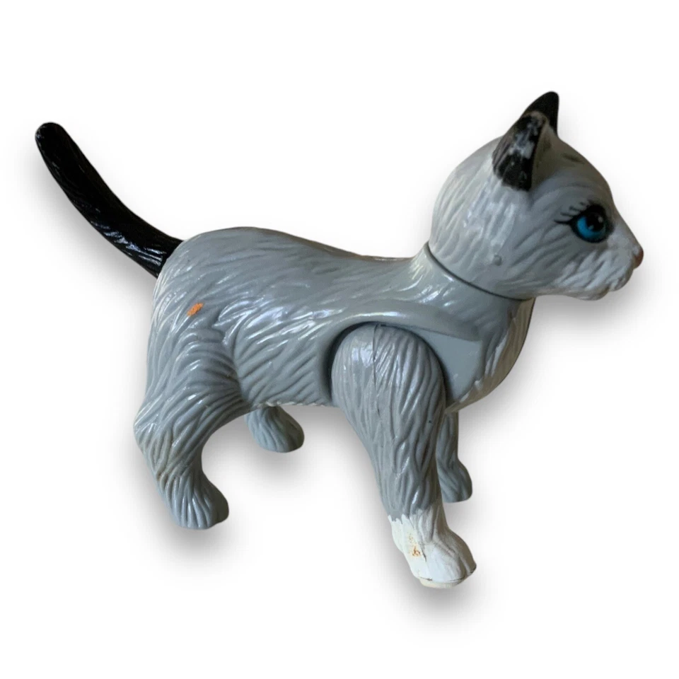 Vintage 2002 Barbie Playtime Pets Gray Cat Replacement Figure 56722 - Image 4 of 4