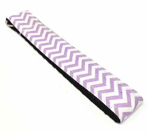 Multi Color Heavy Webbing Chevron Wristlet key fob with key ring - Picture 18 of 30