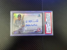2017 Bowman Chrome Prime Inscription Auto BR Blake Rutherford RC PSA 10 23/75