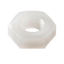 #10-24 - Bulk Qty 2,500 - Hex Nuts Type 6/6 Nylon - Made in USA