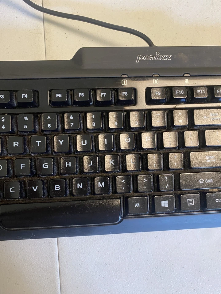 PERIXX PX-1100 Illuminated Gaming Keyboard Blue Backlit KU-0603 - Tested - Image 4 of 4