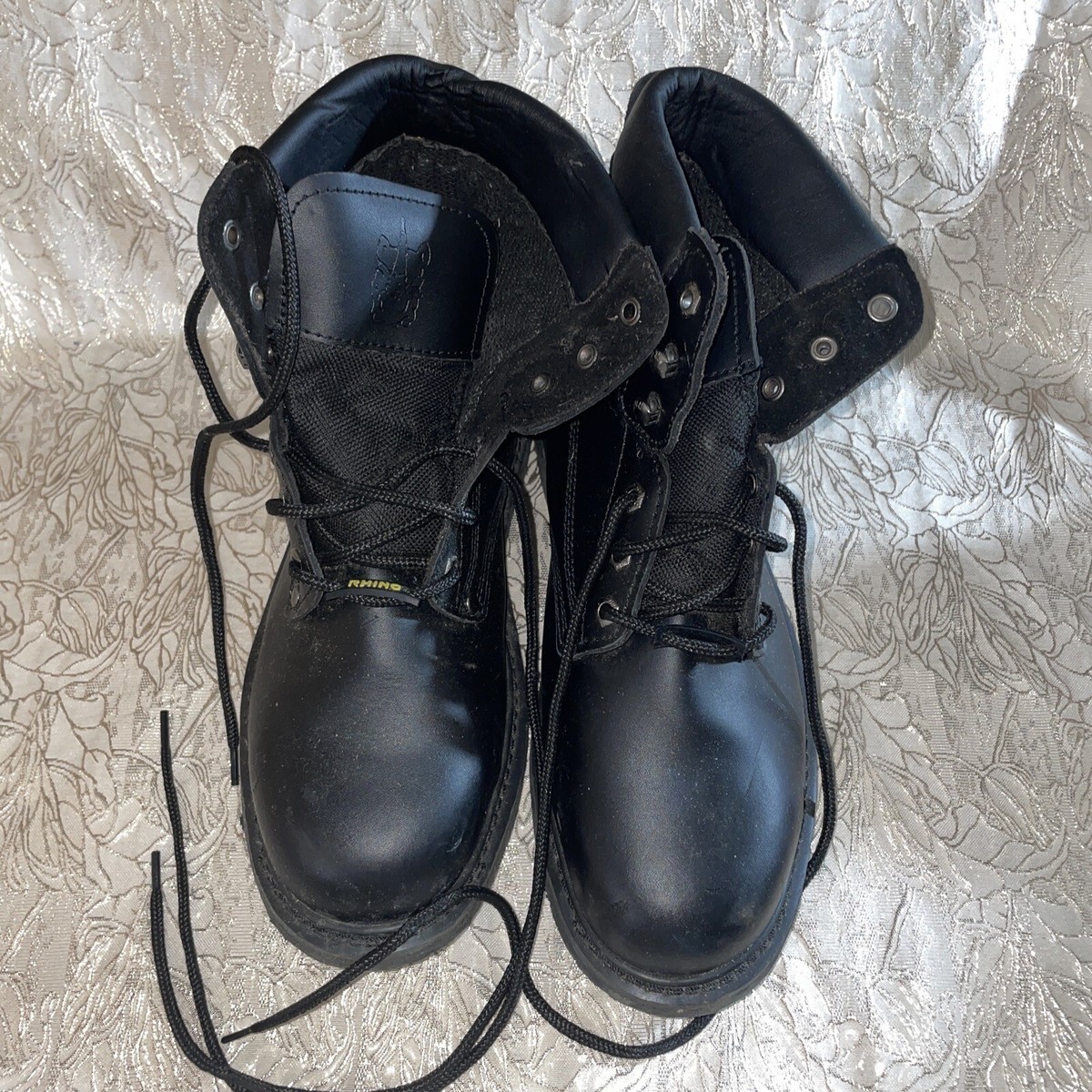 Rhino 60S21 Black size Steel Toe Safety Work Boots Black