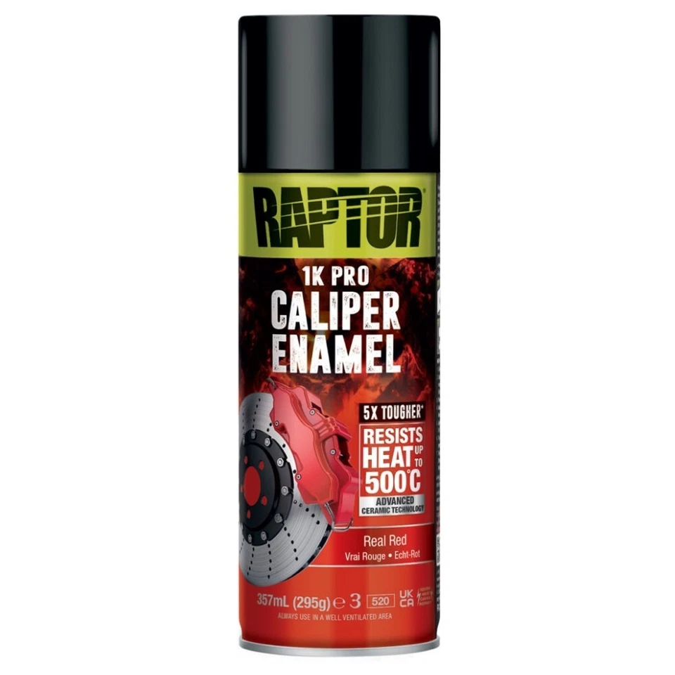 UPOL Peinture céramique pour étriers de freins 357ml Vrai Rouge Raptor