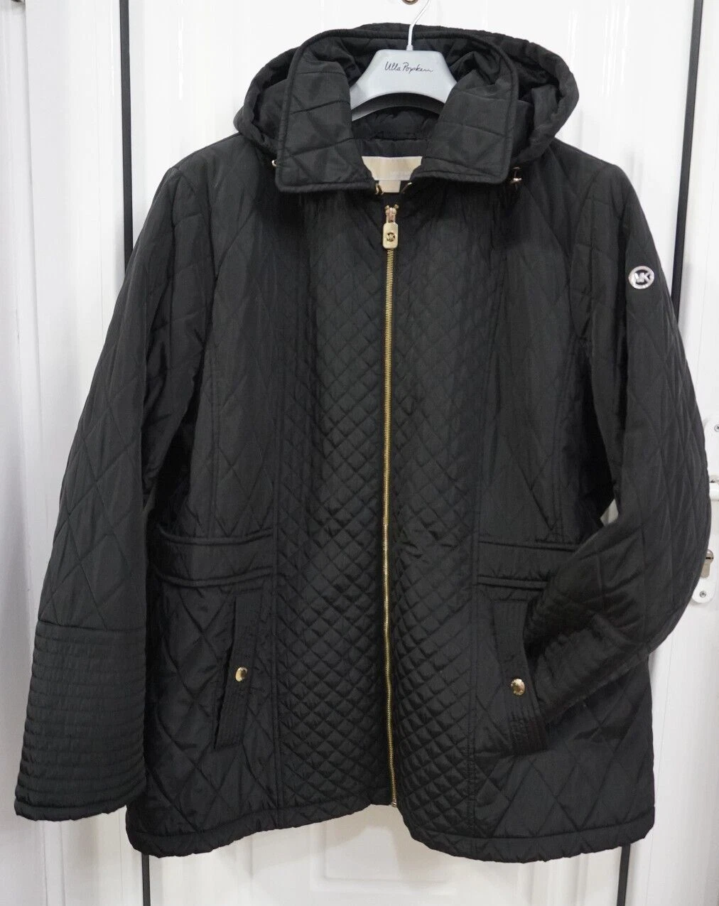 MICHAEL KORS plus tg 2X giacca trapuntata donna cappuccio