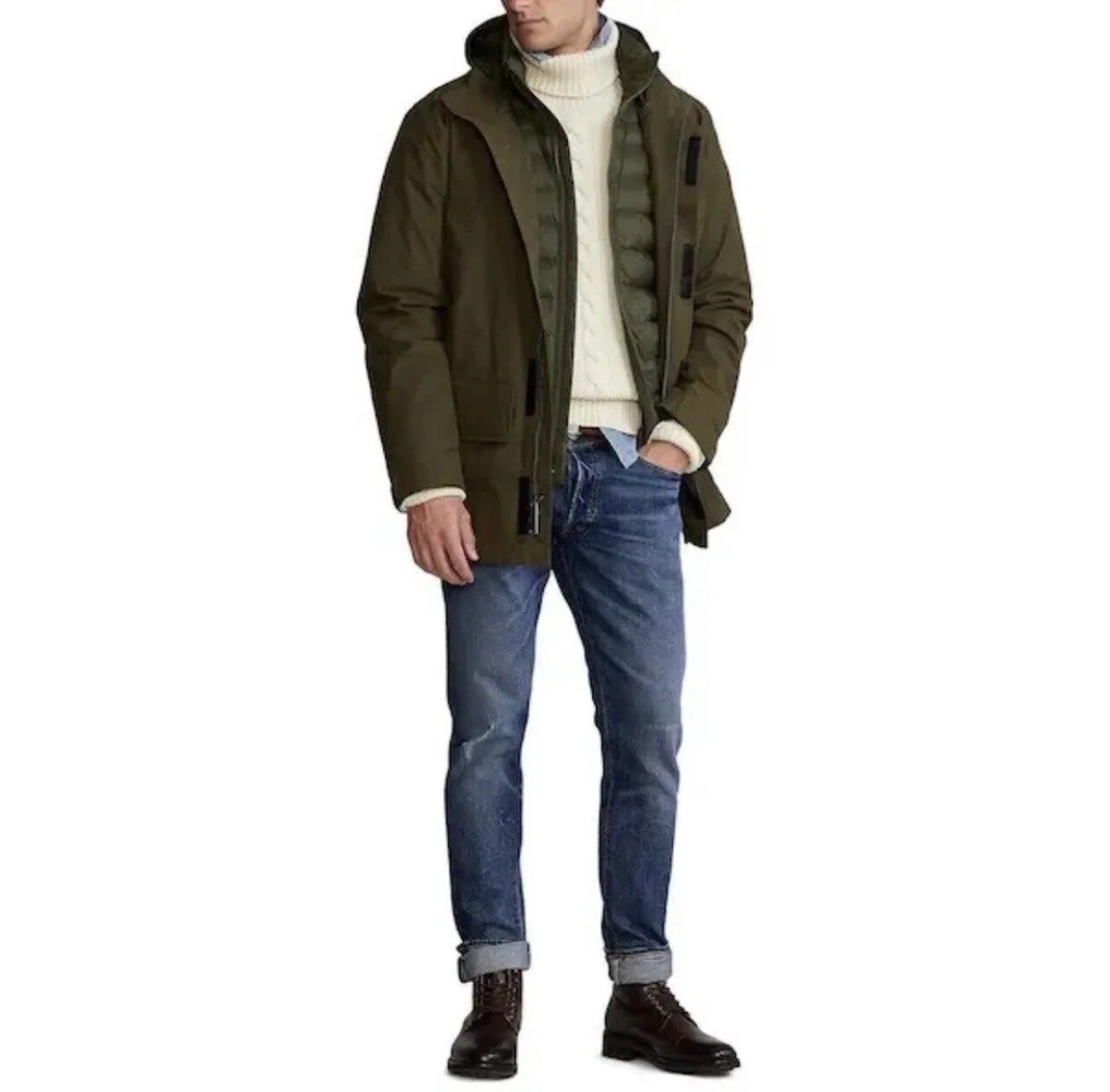 Polo Ralph Lauren 3 In 1 System Field Jacket Mens Olive