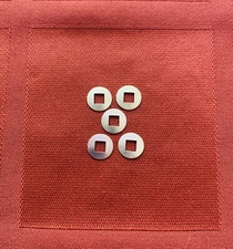 Antique German Cuckoo Clock Hand Whashes With Square Hole 4 Mm - 5 Pieces (L)